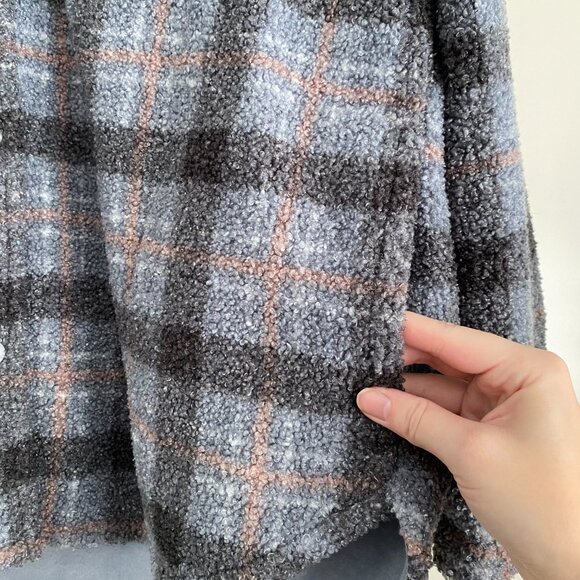 Abercrombie & Fitch Plaid Sherpa Jacket - Picture 3 of 5